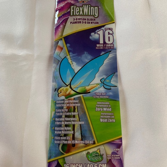 NIP! FlexWing Disney’s Tinker Bell Kite Glider! 16 INCHES! - Picture 1 of 5